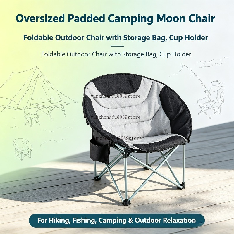 Outdoor Camping Backpack - Silla de Camping Acolchada Extra Grande,