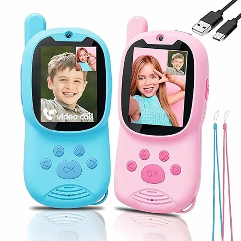 Outdoor Camping Videos - Walkie Talkies Recargables para Niños, Juguetes