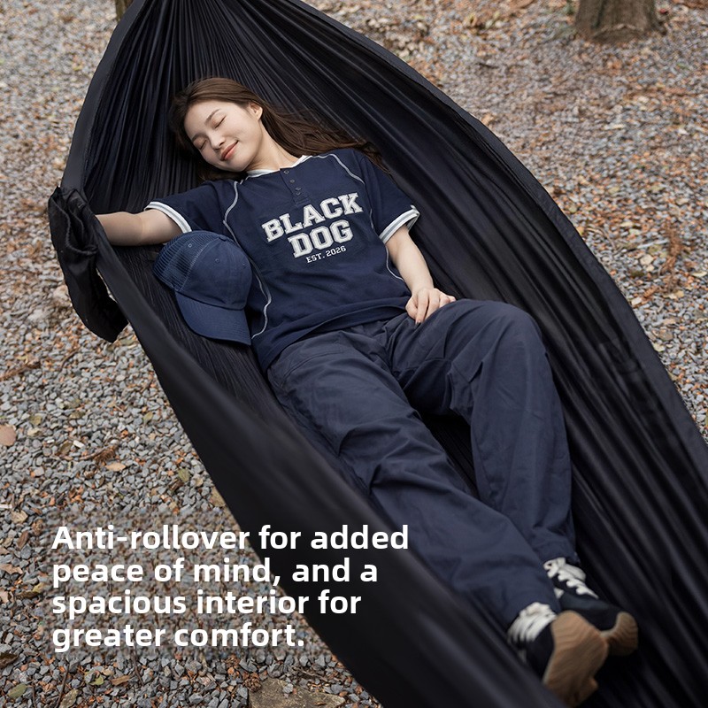 Camping Hammock - Hamaca de paracaídas de color negro