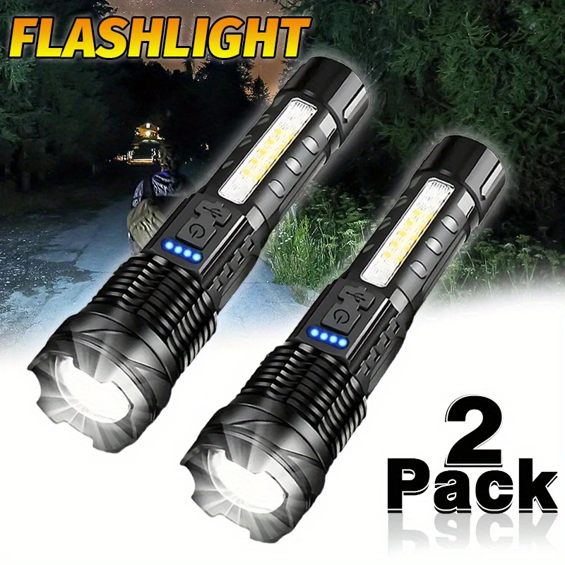 Outdoor Camping Adventure - Potente linterna LED XHP50, linterna impermeable