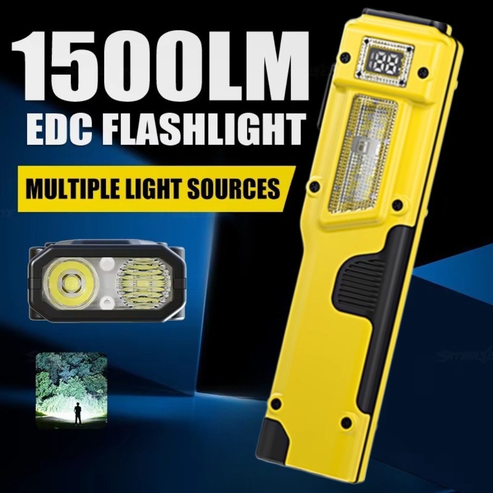 Outdoor Camping Adventure - Linterna LED Recargable Ultrafina EDC con