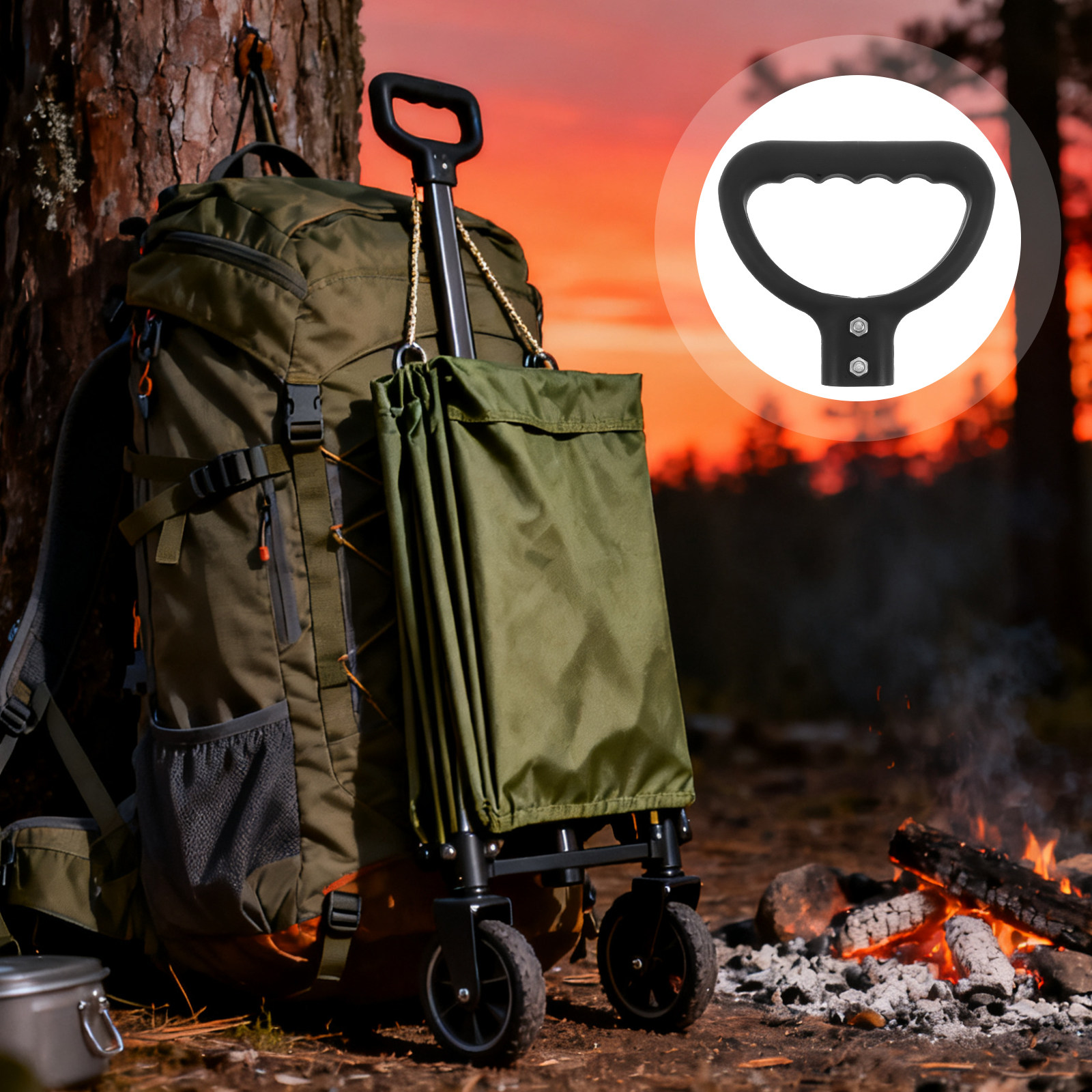 Outdoor Camping Wagon - Asa de Repuesto para Carro de