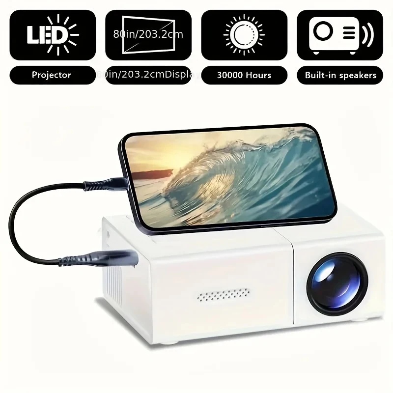 Outdoor Camping Videos - Mini Proyector LED 1080P con Control