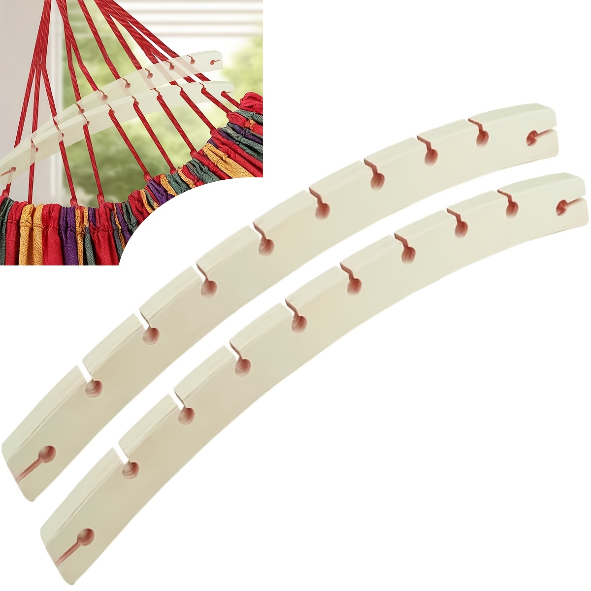 Camping Hammock - 2 Barras Separadoras de Madera Desmontables