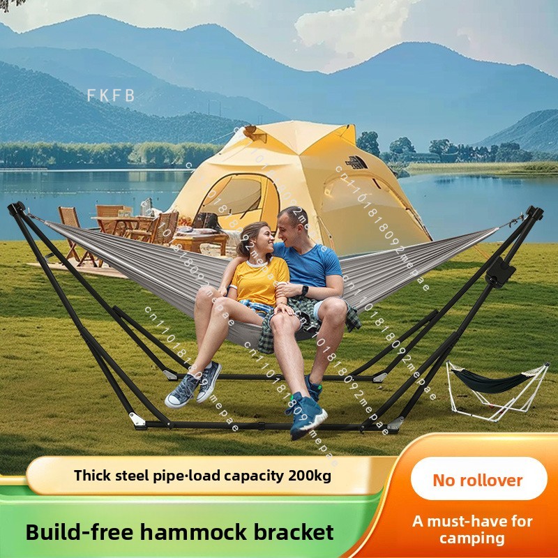 Camping Hammock - Hamaca Plegable Antivuelco de Fácil Instalación