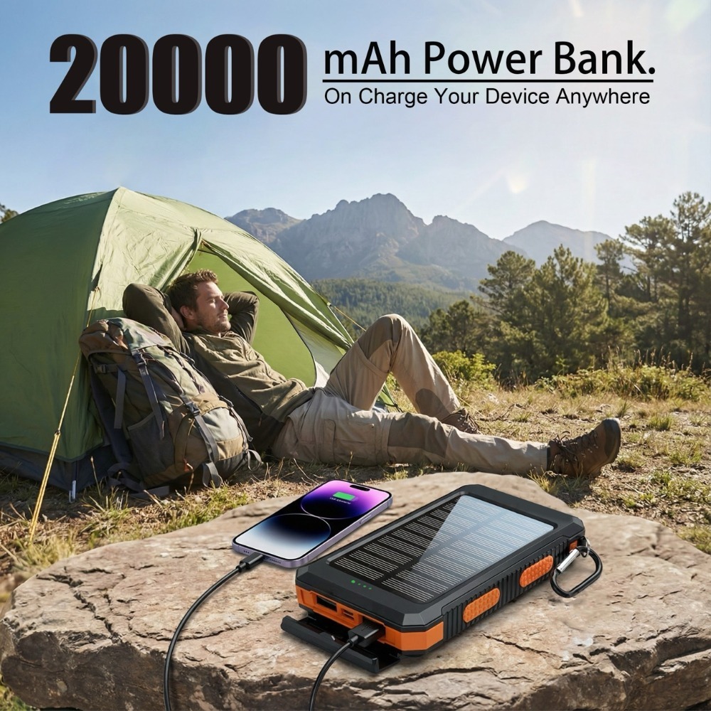 Banco de energía solar portáti - Camping Solar Lantern reseña y precio