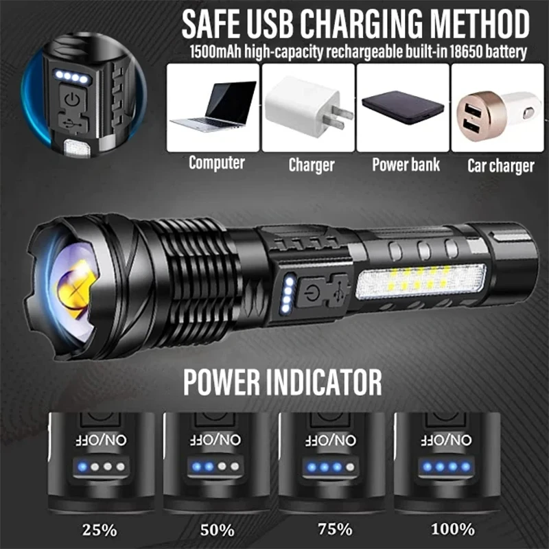 Potente linterna LED XHP50 res - Outdoor Camping Adventure reseña y precio