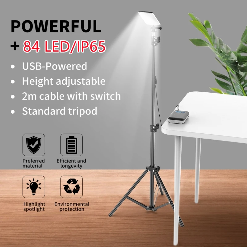Lámpara LED ajustable alimenta - Outdoor Camping Videos reseña y precio