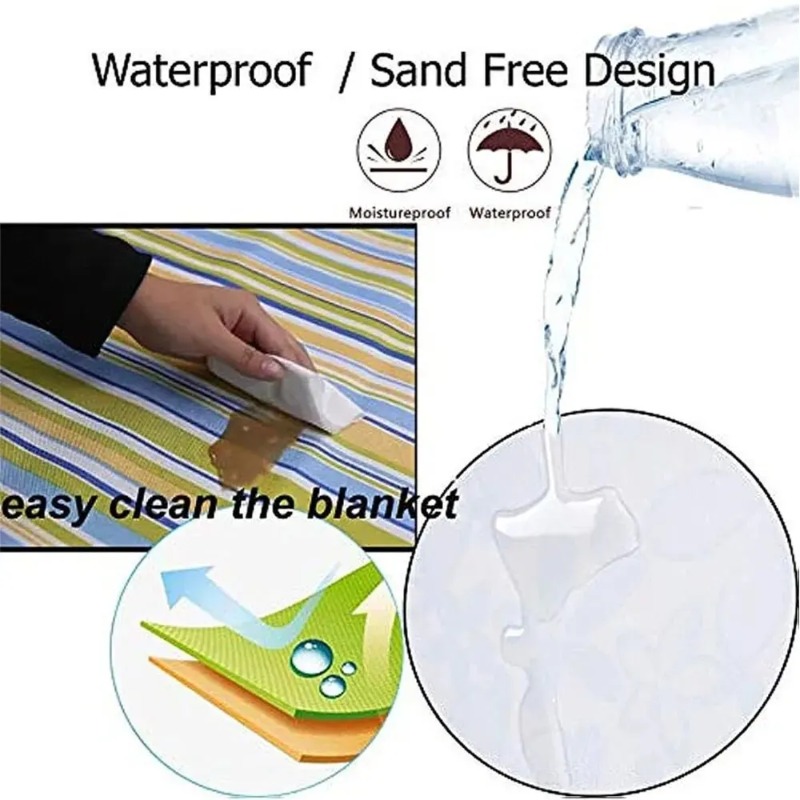Estera de playa para acampar,  - Outdoor Camping Rug reseña y precio