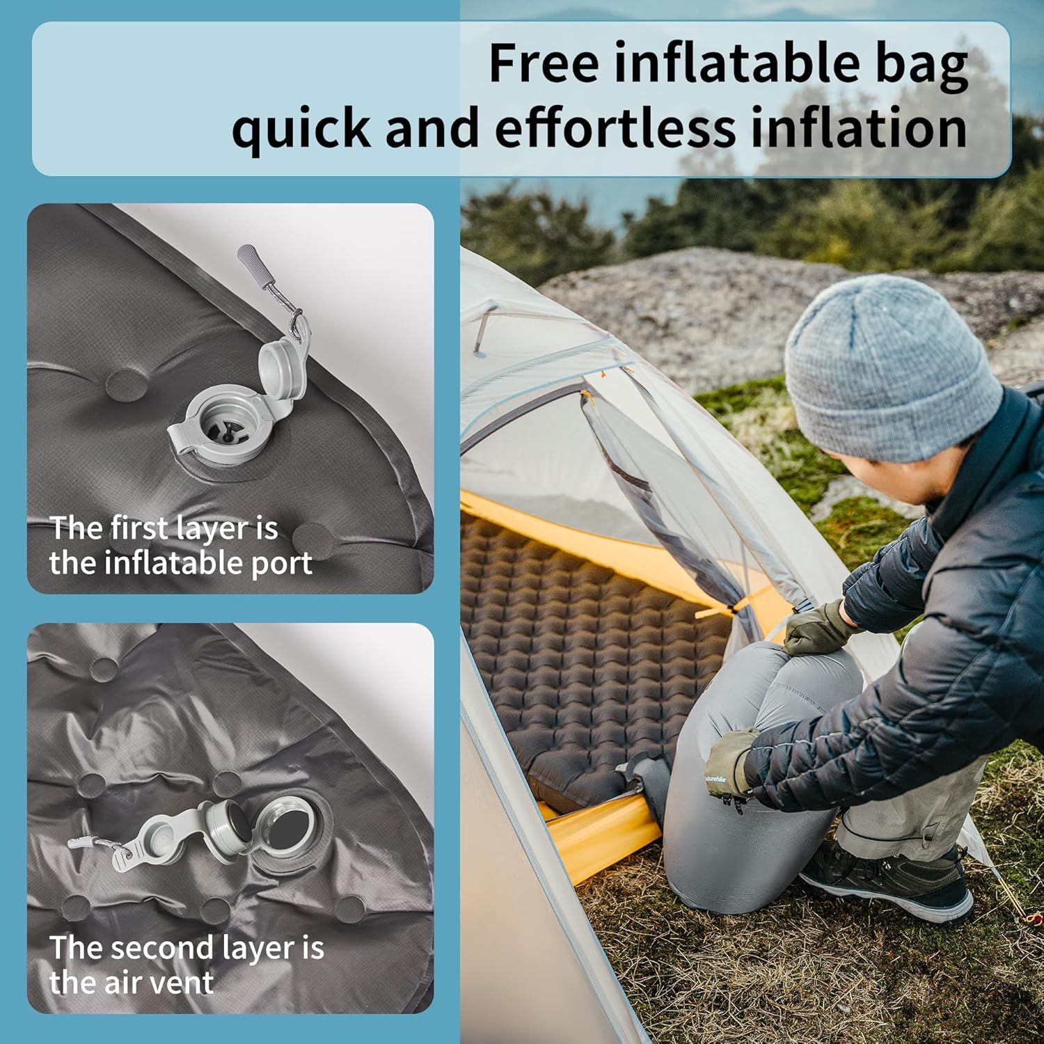 Colchón Inflable Naturehike R6 - Outdoor Camping Cot reseña y precio