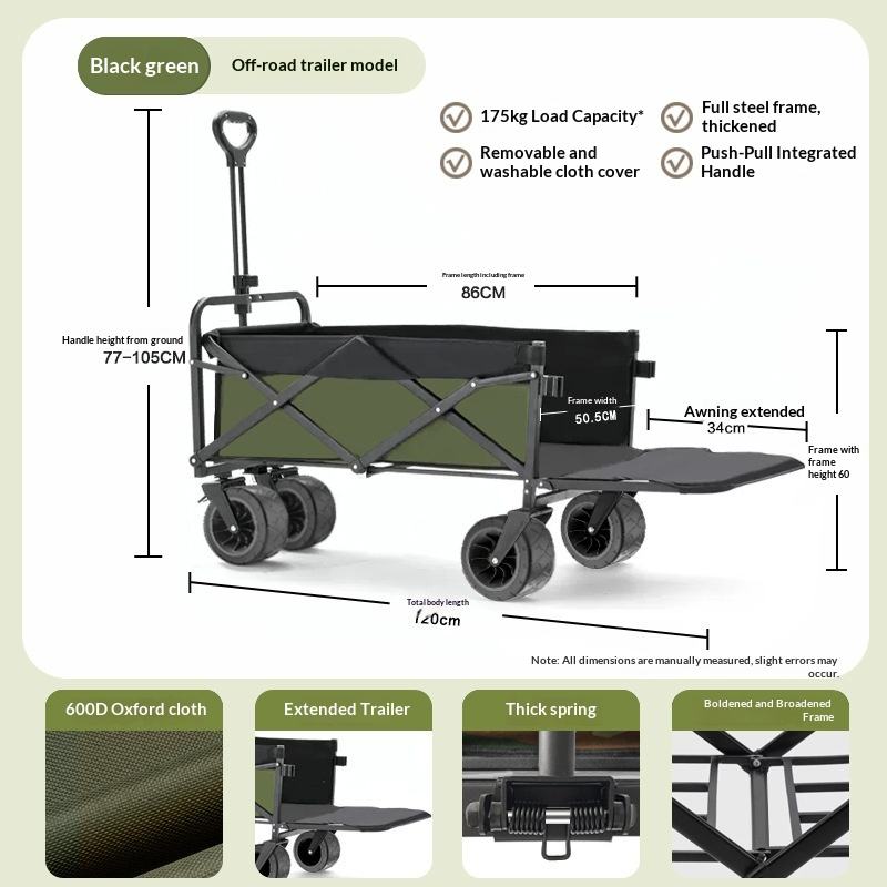 Carrito de Plataforma Plegable - Outdoor Camping Wagon reseña y precio