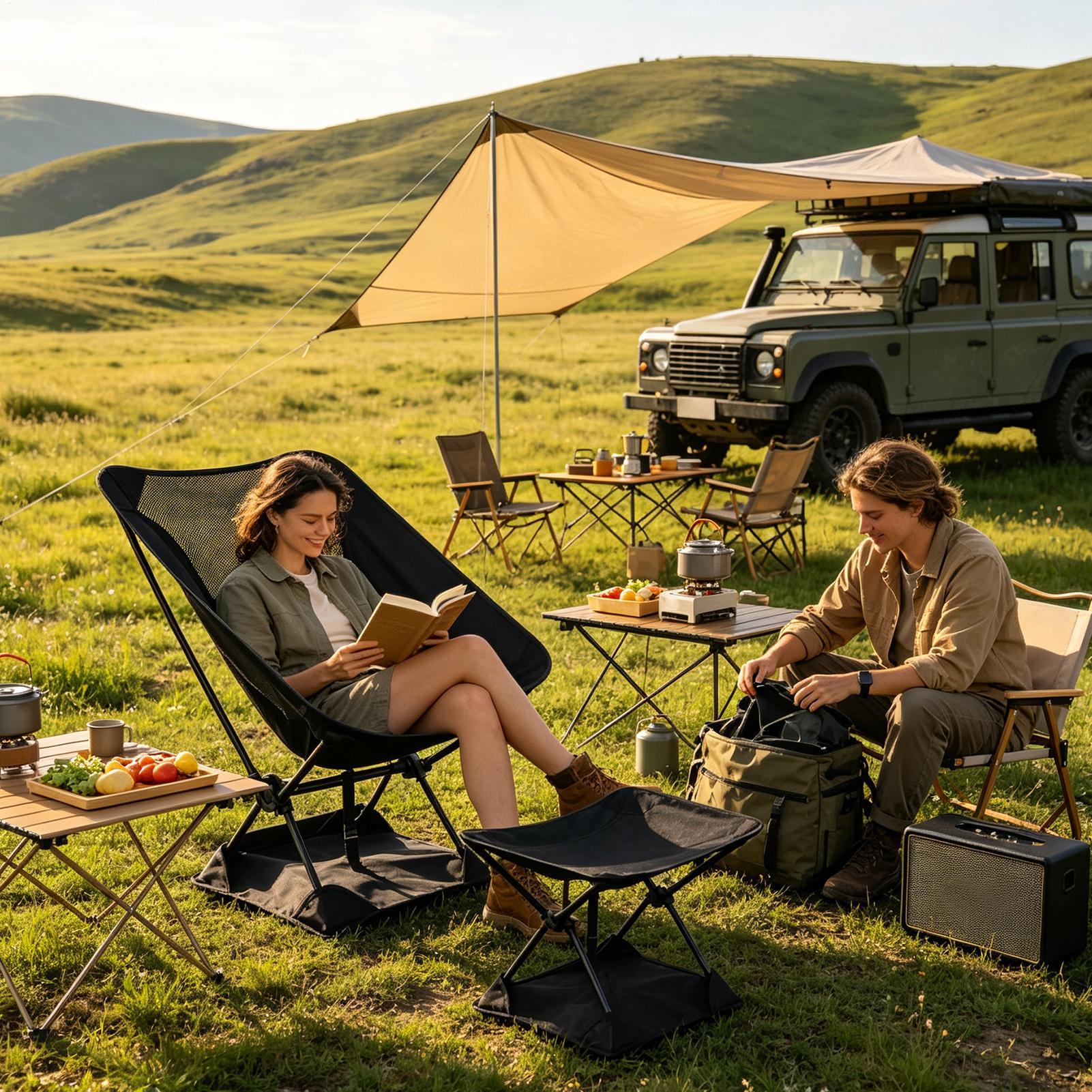 Lona protectora para sillas de - Outdoor Camping Rug reseña y precio