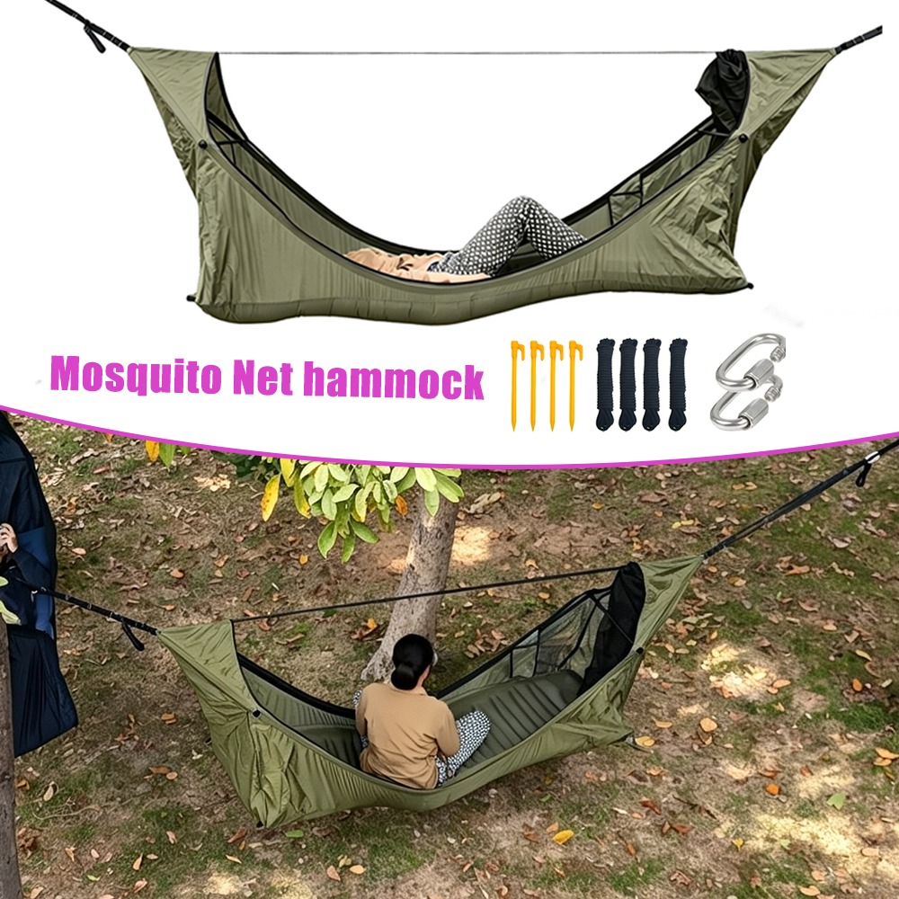 Hamaca Plana con Mosquitera, T - Camping Hammock reseña y precio