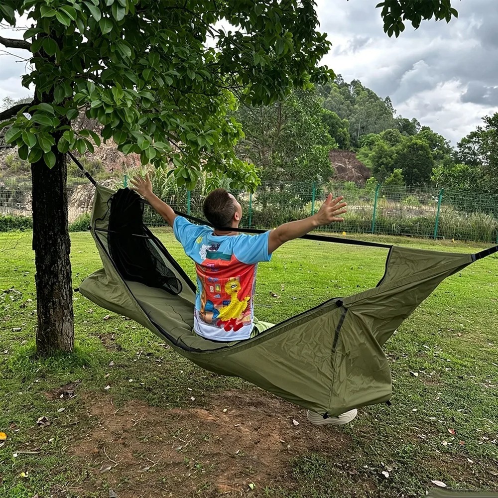 Hamaca Plana con Mosquitera, T - Camping Hammock reseña y precio