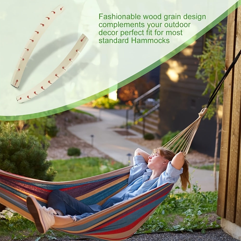 Barras separadoras de madera d - Camping Hammock reseña y precio
