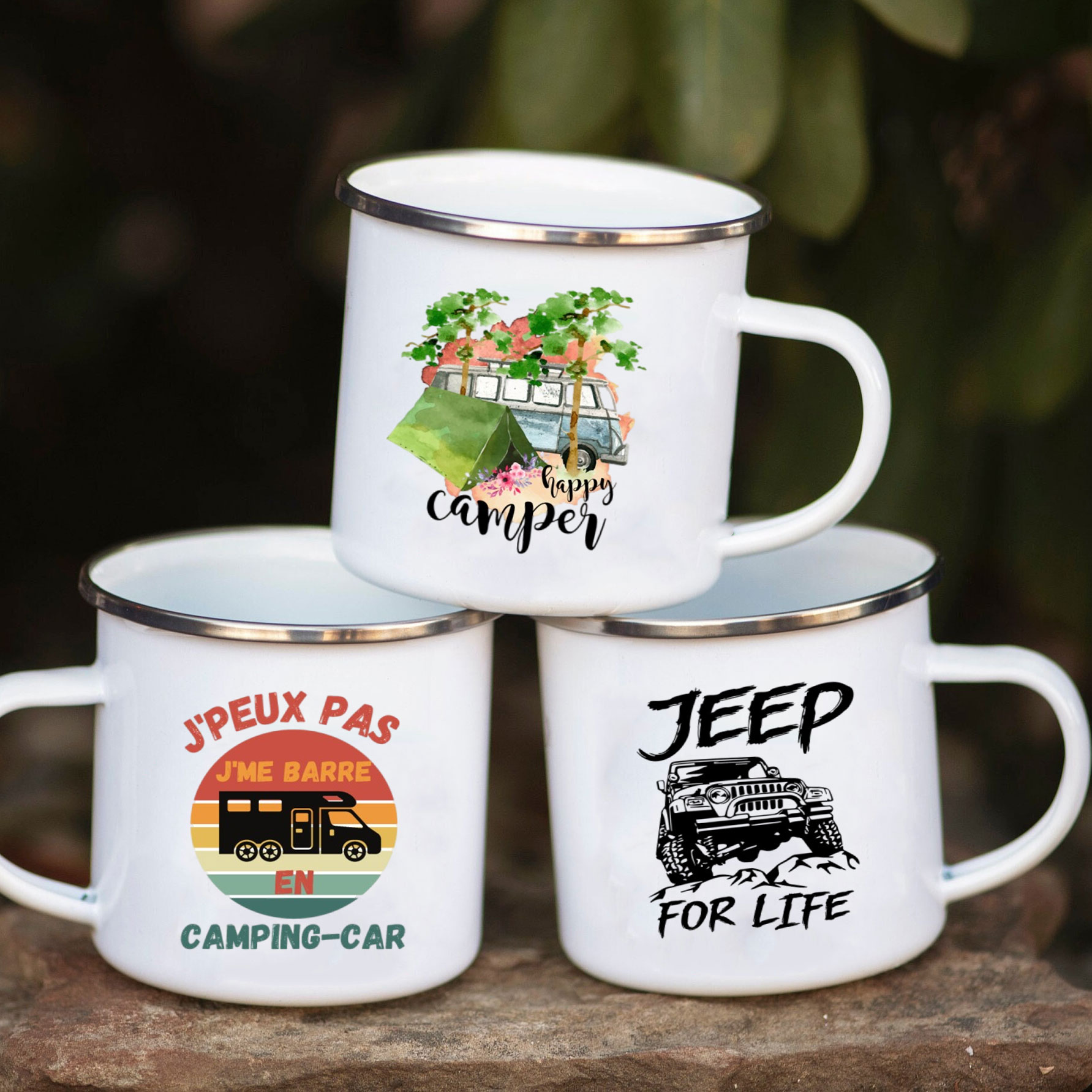 Taza de Esmalte para Autocarav - Outdoor Camping Adventures reseña y precio