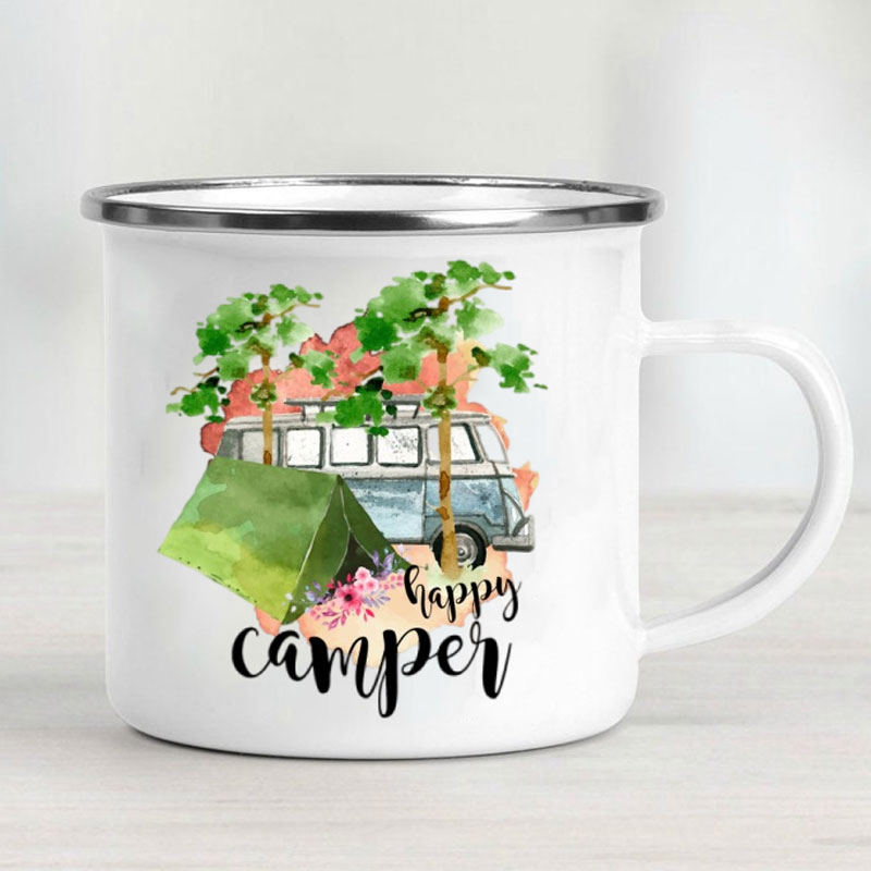Taza de Esmalte para Autocarav - Outdoor Camping Adventures reseña y precio