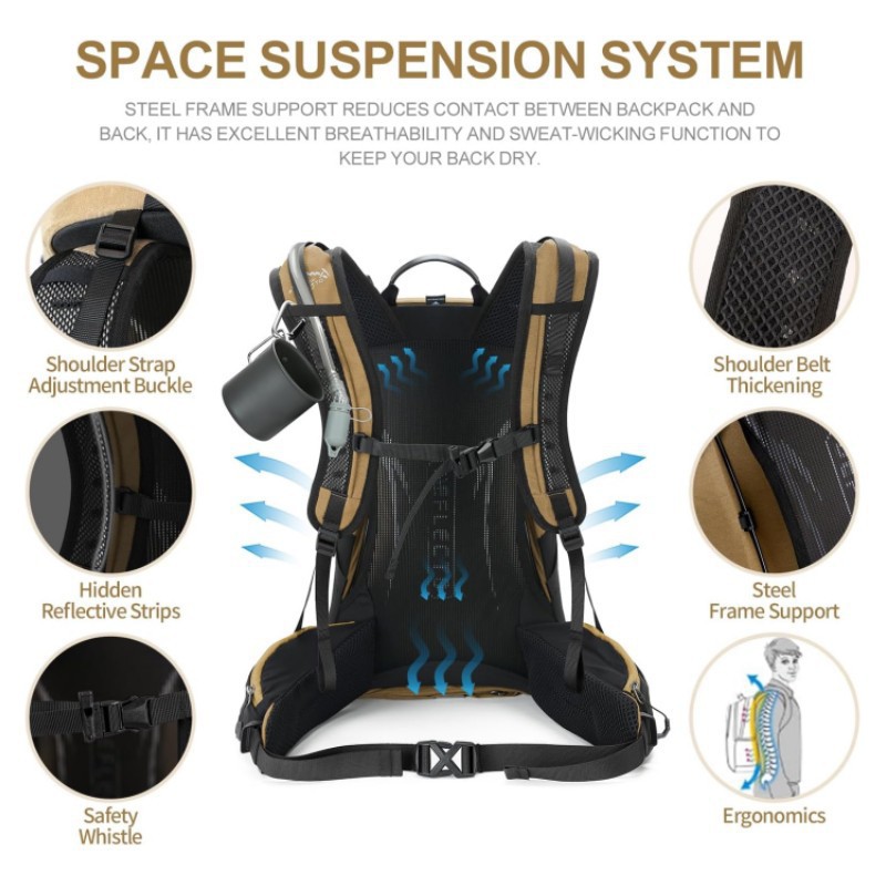 Mochila de Senderismo Grande,  - Outdoor Camping Backpack reseña y precio