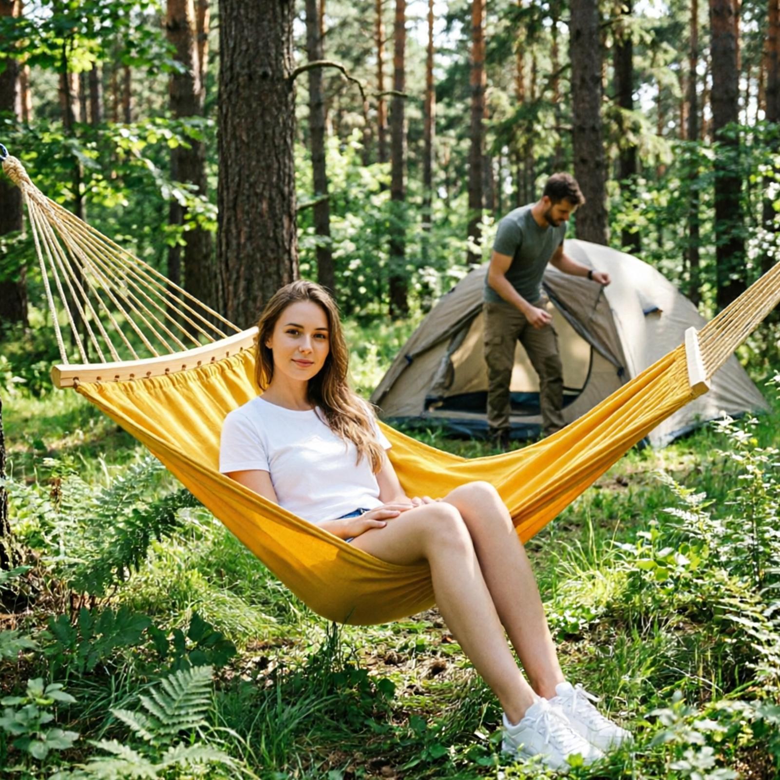 Barra separadora para hamaca,  - Camping Hammock reseña y precio