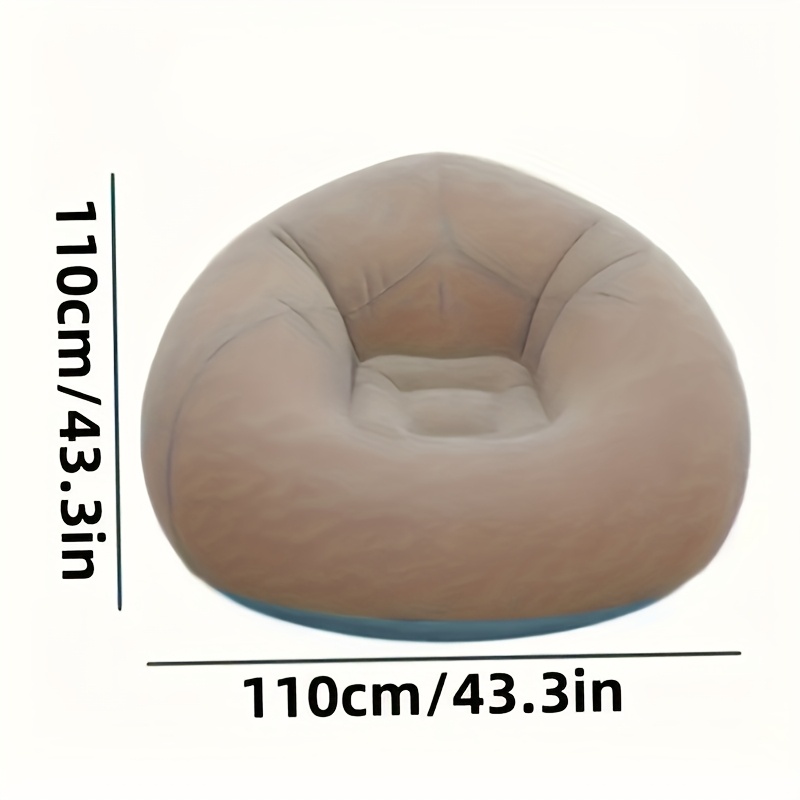 Sofá inflable flocado de PVC,  - Outdoor Camping Cot reseña y precio